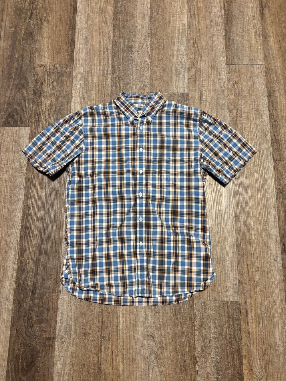 Brooks Brothers Red Fleece PLaid Short Sleeve Button Down Shirt